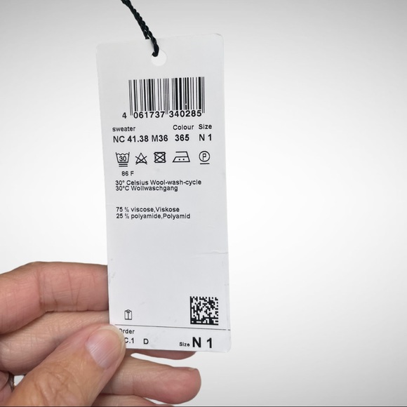 MarcCain Viscose-Blend Knit Striped Pullover N1 - Picture 7 of 11